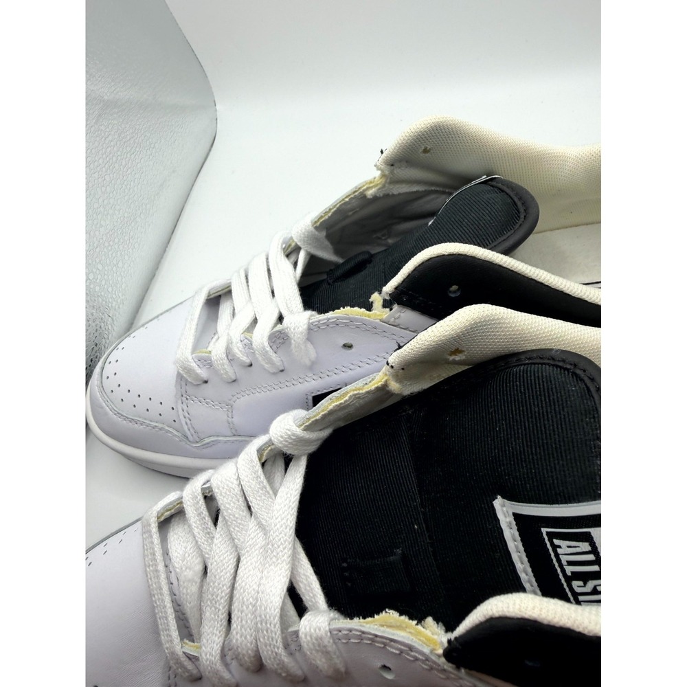 Converse Weapon A10203C Mens 10 Sneaker White Black Leather Skateboard Shoes - Picture 9 of 11
